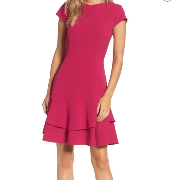 eliza j stretch crepe sheath dress